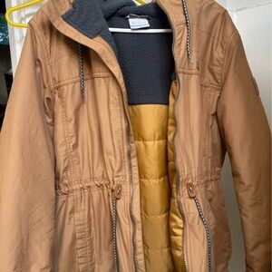 Columbia Tan Jacket with Sherpa